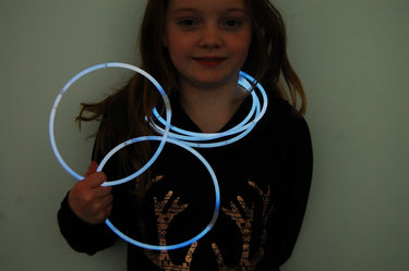 Premium Jumbo White Glow Necklaces- 50 per package